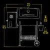 Pit Boss 700FB Wood Fired Pellet Grill with Flame Broiler. 700 Sq. In. Cooking Space