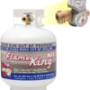 Pound Steel Propane Tank Cylinder with OPD Valve and Built-in Gauge. 20 lb Vertical-Flame King