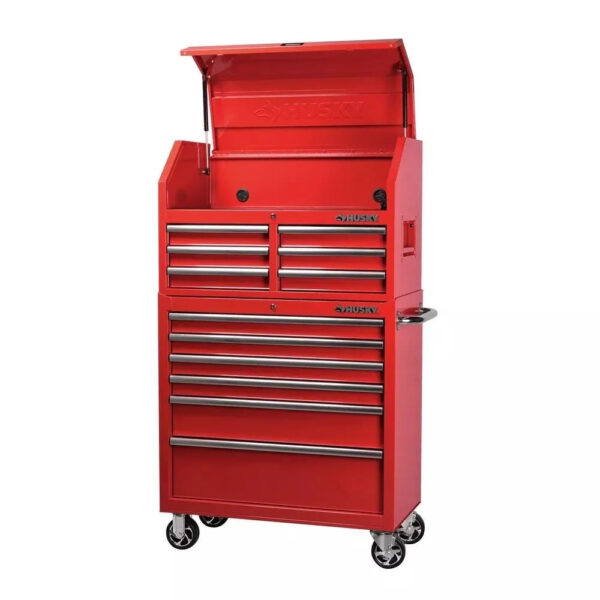 08484960-4210-E9AD-A94A-86E5D889359A.jpg 36 in. 12-Drawer Tool Chest and Cabinet Combo