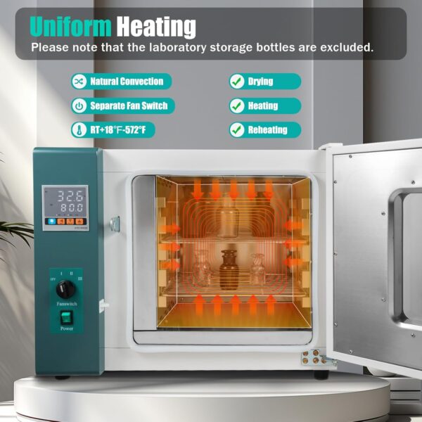0B9FED24-B541-1D68-6B0B-6A23A29F2253.jpg 110V 1000W Horizontal Electric Blast Drying Oven 45L/12Gal Lab Forced Air Convection Drying Oven with Intelligent Temperature Controller for Industrial. Schools. Research Institutes