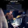 Car Refrigerator. 40 Qt(38L) Portable Refrigerator. Electric Cooler with Ice Maker. Dual Zone WIFI APP Control(-13℃~50℃). 12/24V DC/AC For Camping. Travel. Fishing. Outdoor. Truck