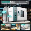 110V 1000W Horizontal Electric Blast Drying Oven 45L/12Gal Lab Forced Air Convection Drying Oven with Intelligent Temperature Controller for Industrial. Schools. Research Institutes