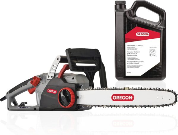 0CE0AFC0-79DA-B79E-A7B5-E351601A46C6.jpg Oregon CS1500 18-inch 15 Amp Self-Sharpening Corded Electric Chainsaw. with Integrated Self-Sharpening System (PowerSharp). 2-Year Warranty. 120V. Grey. Black