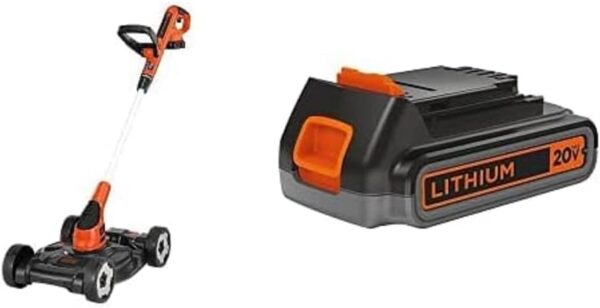 0D74FAF1-160E-7320-B5F2-72027C7D79C0.jpg BLACK+DECKER Combination String Trimmer. Lawn Mower. and Edger. Cordless 3-in-1