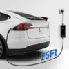 Level 2 & Level 1 EV Charger. 16Amp 110-240V Portable J1772 Electric Car Charger with Adjustable Amp Delayed Timer 25ft Long Cord