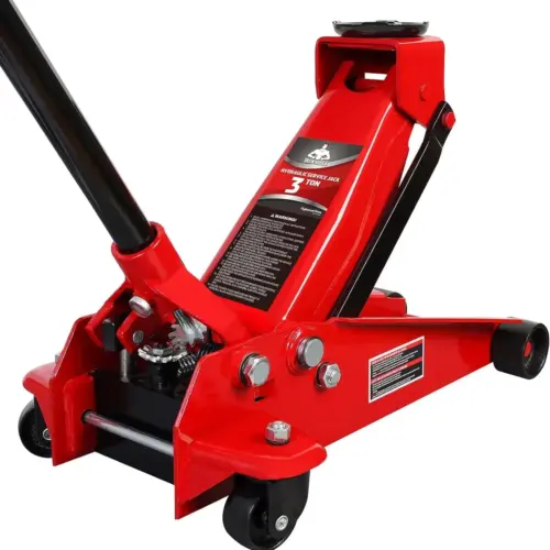 3 Ton Hydraulic Floor Jack with Quick Lift Pump Car Jack. (6.000 lb) Capacity.Red.W83025