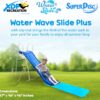 XDP Recreation 6 Foot Water Wave Slide with Built In Adjustable Sprinkler. Freestanding with Ground Pad and Hose Extension for Lawn Fun. Ages 3 to 8