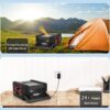 Solar Portable Power Station 2000 Amps Jump Starter. 260 PSI Air Compressor. 12V Car Battery Charger with 400W Inverter Dual AC/DC/USB Output. Emergency Backup Power with Flashlights