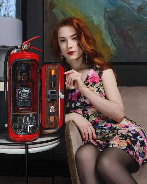 14b9afd74bed8768264852aecef98347.webp Fire Extinguisher "My Cave My Rules" Mini Can Bar Set Personalized Gift For Men