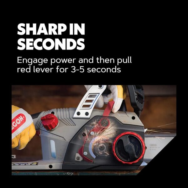 1761438E-2611-5200-AC0C-5FF3D34E5956.jpg Oregon CS1500 18-inch 15 Amp Self-Sharpening Corded Electric Chainsaw. with Integrated Self-Sharpening System (PowerSharp). 2-Year Warranty. 120V. Grey. Black