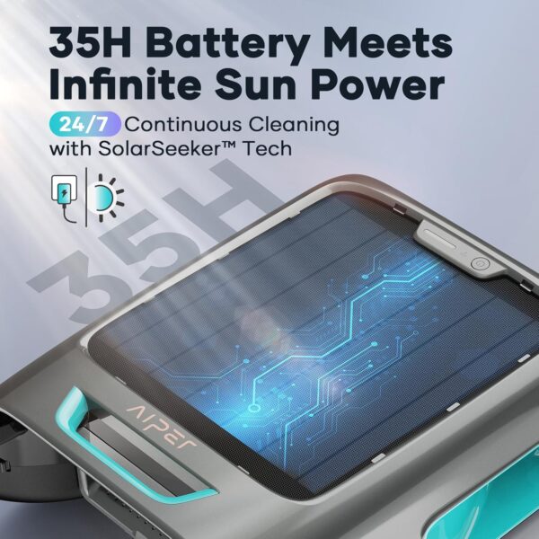 1761E370-5754-C9CB-E938-7D4C55BEED61.jpg AIPER Surfer S2 Solar Pool Skimmer with APP Support. 24/7 Cleaning. Dual Charging Modes. Smart Obstacle Avoidance. Ideal for All Swimming Pool Types