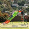 Outdoor Playground Slide. Big Backyard Freestanding Plastic Slide. 10 ft Outdoor Swing Set Slide for Kids Ages 4-8