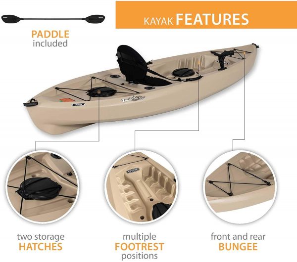 1ADAEA3C-7E16-7021-F338-70FF719F13ED.jpg Lifetime 90806 Tamarack Angler 100 Fishing Kayak C 2 Pack (Paddles Included)