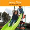 Outdoor Playground Slide. Big Backyard Freestanding Plastic Slide. 10 ft Outdoor Swing Set Slide for Kids Ages 4-8