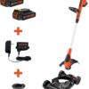 BLACK+DECKER Combination String Trimmer. Lawn Mower. and Edger. Cordless 3-in-1
