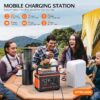 Portable Power Station. 297Wh Backup Lithium Battery Generator with 600W AC Output and 100W Fast Charging. Solar Generator for Outdoors Camping. Travel Emergency. Home Blackout