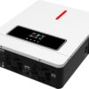 Xijia 3600W Hybrid Pure Sine Wave Power Inverter with 120A MPPT Solar Charger .dc 24V to ac 110v 60HZ Solar Converter for Home.Car ＆Cabin (DC24V(Range20V-30V) 3600VA)