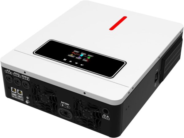 1D0E03C9-E78F-A12D-8ECE-8F4DC6415797.jpg Xijia 3600W Hybrid Pure Sine Wave Power Inverter with 120A MPPT Solar Charger .dc 24V to ac 110v 60HZ Solar Converter for Home.Car &Cabin (DC24V(Range20V-30V) 3600VA)