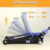 4-Ton Floor Jack. Low Profile Car Jack. Heavy-Duty Trolley Jack Car Lift with Dual Pump Pistons. Lifting Range 4"-21". 8000LBS