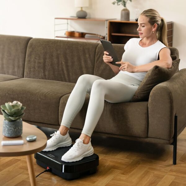 22100B6A-5040-A4FF-3313-59A37D432FAB.jpg TheNeat Vibration Plate Exercise Machine. Whole Body Workout Vibration Fitness Platform. 330 Lbs Capacity. Low Noise Vibrating Plate Machine for Home & Office. NeatShake
