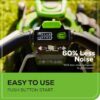 60V 21” Cordless (Self-Propelled) Lawn Mower . 2 x 4.0Ah Batteries and Dual Port Rapid Charger
