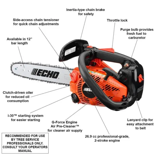 227C758D-0EE6-133E-0CD7-B800AE4BB804.webp CS-271T-12 12 in. 26.9 cc Gas 2-Stroke Cycle Chainsaw with Top Handle