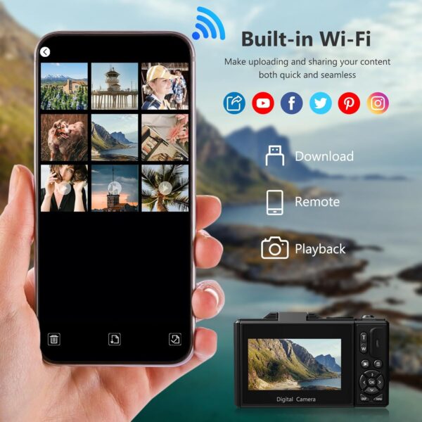 22F96EC3-F88A-02C2-C0A0-BF265A38B99F.jpg 4K Digital Camera for Photography. 64MP Vlogging Camera for YouTube with 3" 180° Flip Screen. 18X Digital Zoom Point and Shoot Camara with 32GB Micro SD Card for Beginner (Black)