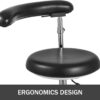 Medical Dental Stool Dentist Chair with 360 Degree Rotation Armrest PU Leather Assistant Stool Chair Height Adjustable Doctor Chair
