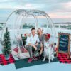 Bubble Tent Pop Up Gazebo. 8-10 Person Igloo Dome Garden Patio Canopy Shelter