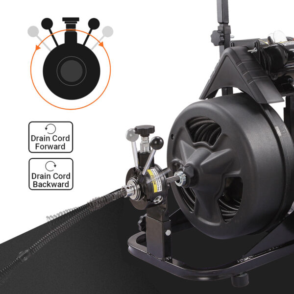 2664FB91-07F5-FFB9-2605-5187EF3357EB.jpg XtremepowerUS 45078 45078 Drain Snake Commercial w/Attachments 100' Electric Sewer
