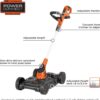 BLACK+DECKER Combination String Trimmer. Lawn Mower. and Edger. Cordless 3-in-1