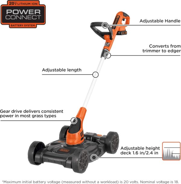 2712BBB2-6C16-910A-E4B3-BD64AFFF8723.jpg BLACK+DECKER Combination String Trimmer. Lawn Mower. and Edger. Cordless 3-in-1