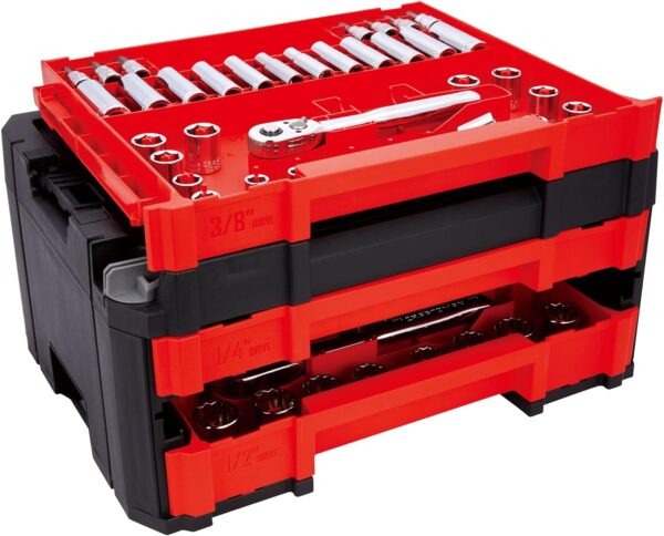 Craftsman 262-Piece Mechanic Tool Set. Master Socket Set with 3-Drawer VERSASTACK Tool Box. SAE/Metric Set (CMMT45309)
