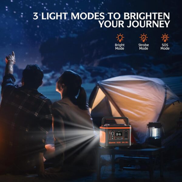2BE796C9-9A30-9AEE-A0C2-A7B8D5D010E9.jpg Portable Power Station. 297Wh Backup Lithium Battery Generator with 600W AC Output and 100W Fast Charging. Solar Generator for Outdoors Camping. Travel Emergency. Home Blackout