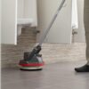 Commercial Orbiter Hard Floor Cleaner Machine. Multi-Purpose Floor Cleaning. Random Orbital Drive. Wide Cleaning Path. 50-Foot Long Cord. ORB550MC. Gray/Red-Oreck