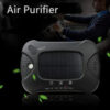 Air Purifier Aroma Diffuser Auto Mist Maker PM 2.5 Eliminator Car Air Purifier with Fresh Air Humidifier USB Air Purifier for Car with HEPA.White