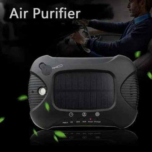 Air Purifier Aroma Diffuser Auto Mist Maker PM 2.5 Eliminator Car Air Purifier with Fresh Air Humidifier USB Air Purifier for Car with HEPA.White