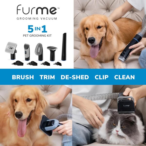 2E8CCD76-7502-A673-EE93-C1F6A5E2772F.jpg Professional Plus Pet Grooming Vacuum Kit. 5 Pet Grooming Tools. 2L Canister. Works for All Dogs. Cats. and Pet Fur