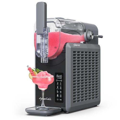 Slushie Machine - Professional Frozen Drink Maker No Ice Needed- 70 oz Slushy Machine for Home with LED Display - One-Touch Reservation & 6 Pre-set Programs for Frozen Margaritas. Frappés & Ice Cream