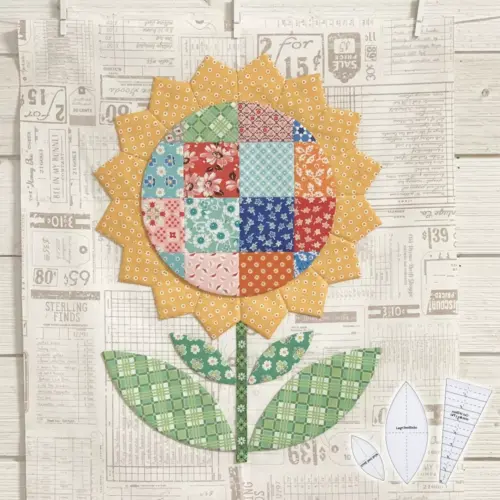 Sunflower Quilt Template Set