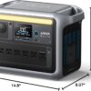 Anker SOLIX C1000 Portable Power Station with 200W Solar Panel. 1800W Solar Generator. 1056wh LFP (LiFePO4) Battery. 6 AC Outlets. Up to 2400W for Home. Power Outages. and Outdoor Camping