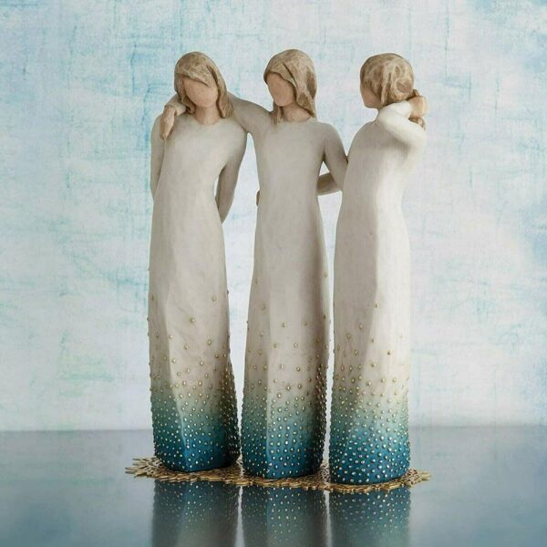 34780e5d55e9e6fac3b1dbf0a19bc781.jpg Sisters Forever Hand-painted Sculpture