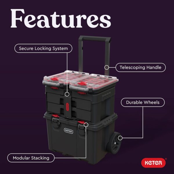 36E7A3E7-E06B-0CC7-39A3-6A93A6CA39B4.jpg Keter Stack-n-Roll Modular Tools Organizer for Garage Storage and DIY. 3 Piece Resin Rolling Tool Box System for Small Parts