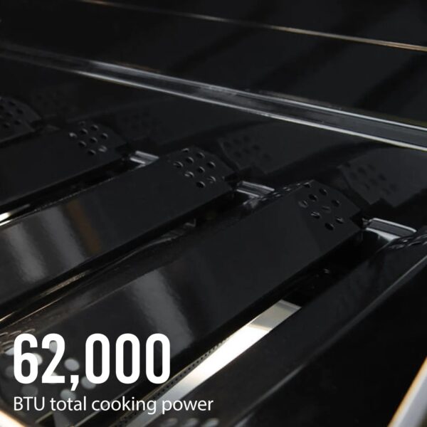 3715f759cc1c4ed3bd777beaf8fc23cb 5-Burner Propane Gas Grill with Side Burner