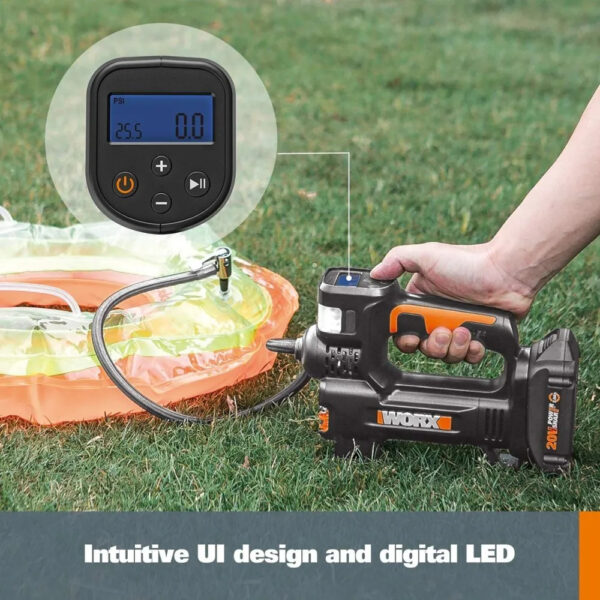 384C9599-0E96-C66E-F53C-DE181A8343A4.jpg 20V MAX Cordless Multi-Function Air Pump Inflator (1 x 2.0aH Battery and 1 x Charger Included) - Black