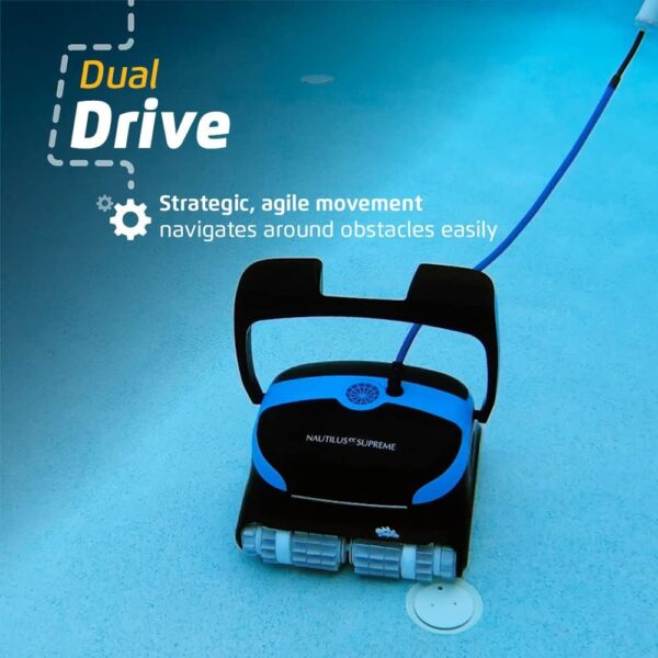 38CFAB4C-5467-52DE-B6CA-D1195354C43E.jpg Dolphin Nautilus CC Plus Wi-Fi Automatic Robotic Pool Vacuum Cleaner. Always Cleaning. Never Charging. with Wall Climbing Scrubber Brush. Ideal for In-Ground Pools up to 50 FT in Length