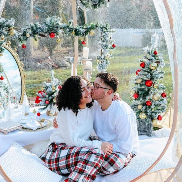 39A39447-B66A-5A07-AB23-D667BD198D08.jpg Bubble Tent Pop Up Gazebo. 8-10 Person Igloo Dome Garden Patio Canopy Shelter