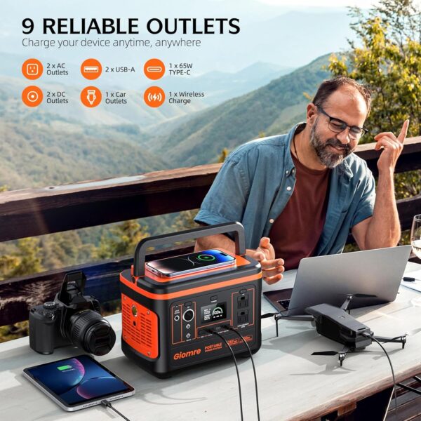 39C54816-0702-6C6F-3223-83068C86A3C9.jpg Portable Power Station. 297Wh Backup Lithium Battery Generator with 600W AC Output and 100W Fast Charging. Solar Generator for Outdoors Camping. Travel Emergency. Home Blackout