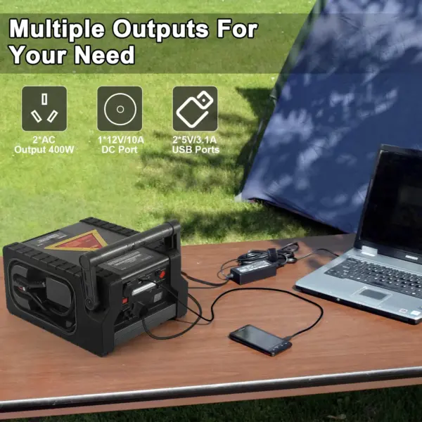 3A7A500B-37D7-577F-2F11-A80B6490B549.webp ZD-529 Solar Portable Power Station 2000 Amps Jump Starter. 260 PSI Air Compressor. 12V Car Battery Charger with 400W Inverter Dual AC/DC/USB Output. Emergency Backup Power with Flashlights