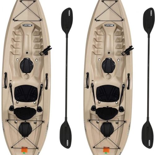 Lifetime 90806 Tamarack Angler 100 Fishing Kayak C 2 Pack (Paddles Included)